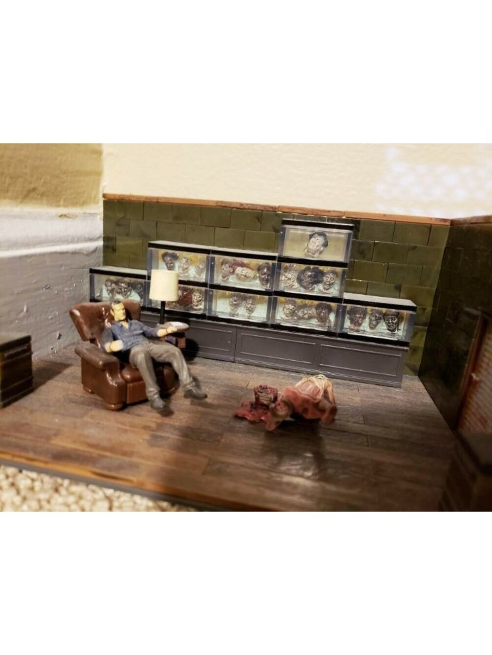 McFarlane The Walking Dead The Governors Room 14526 Boiler Room 14558 Building